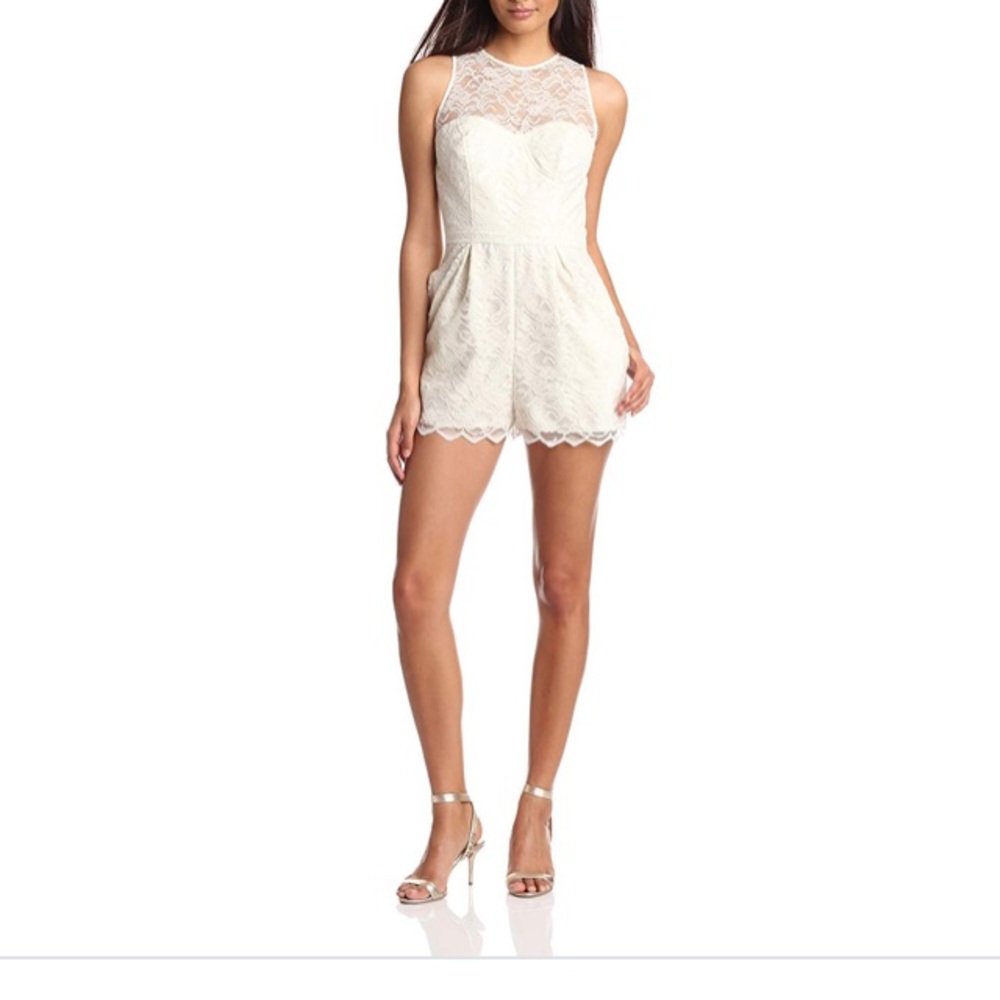 Jill Stuart Cream Lace‎ Romper Sz. 12